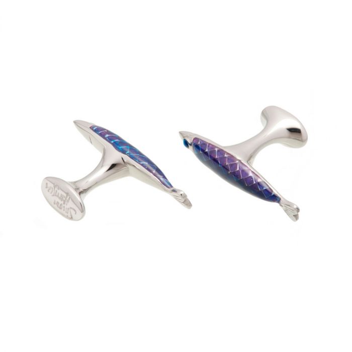 SIMON HARRISON JEWELLERY- Electra Cufflinks, Blue