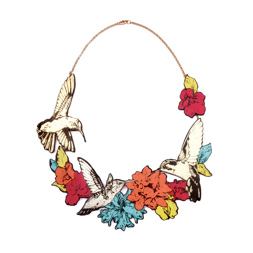 ROSITA BONITA Orchard Hummingbird Necklace - triple