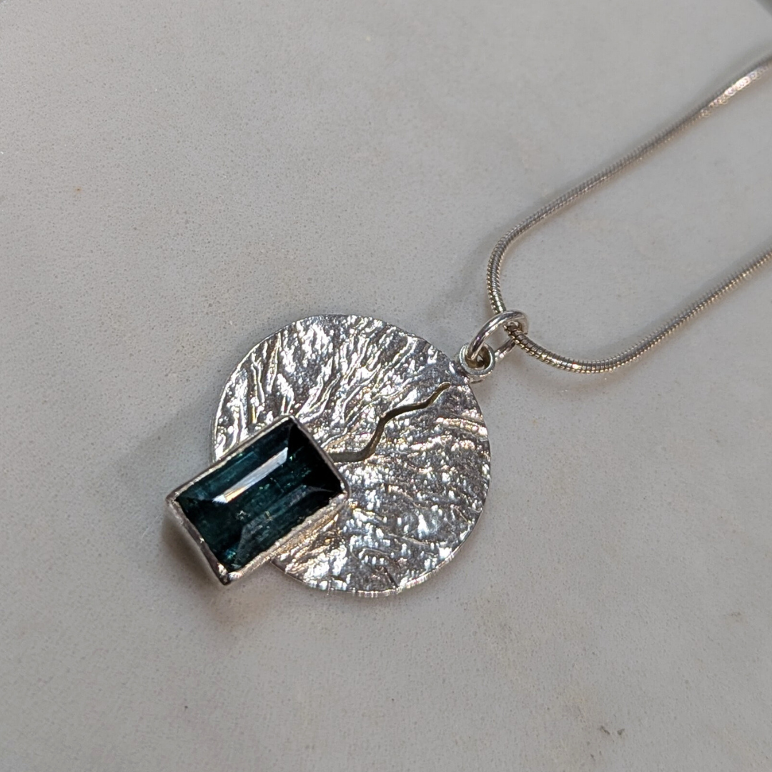 ANNE MORGAN - Moonlens silver with 1ct Tourmaline
