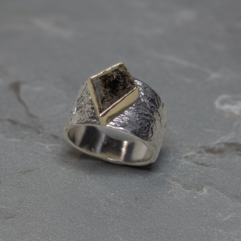 ANNE MORGAN - Luna wedge with Kite Diamond