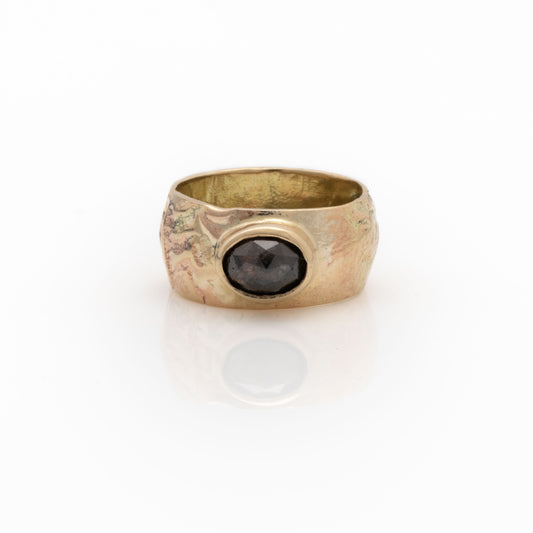 ANNE MORGAN - Orb Ring with Rose Cut Diamond