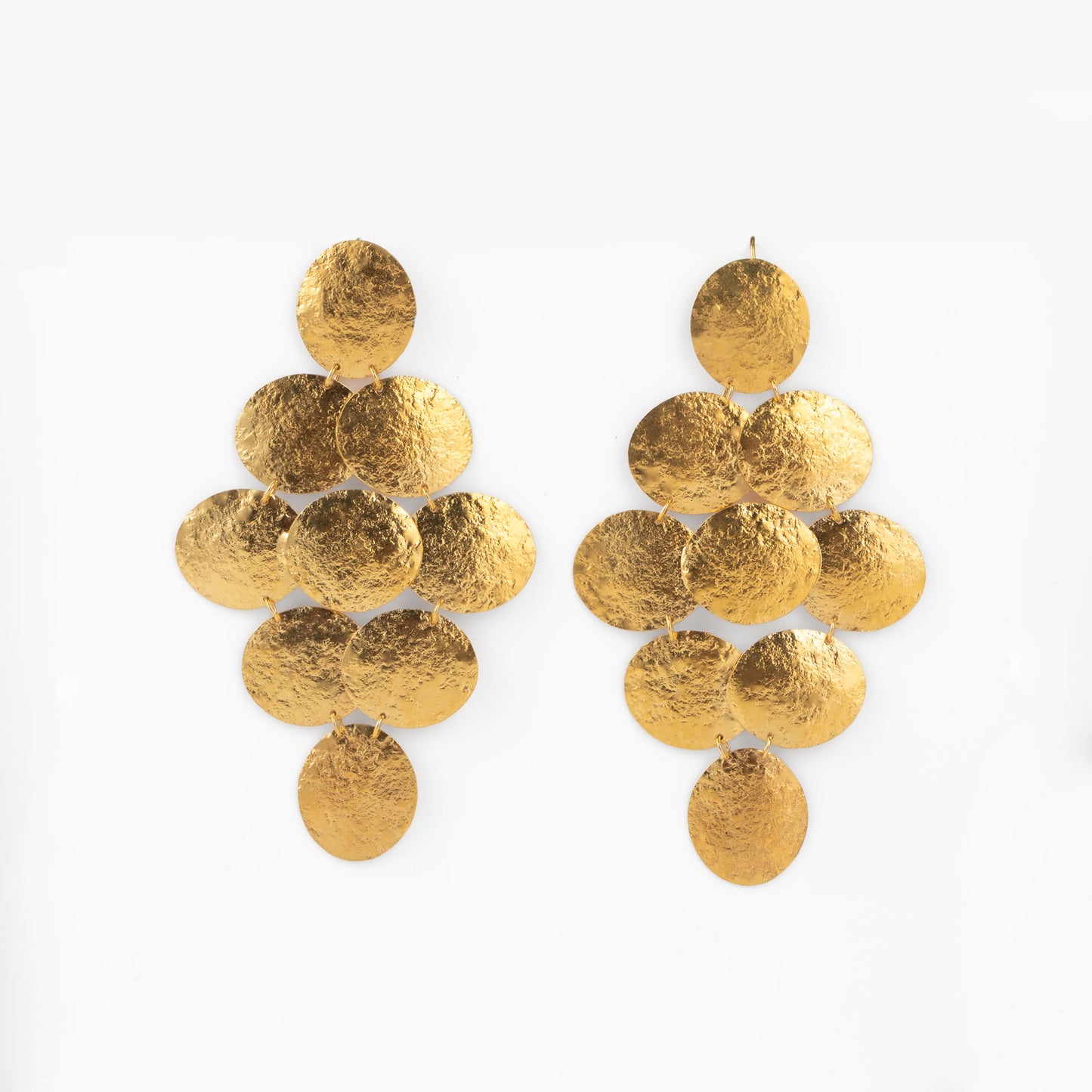 ANNE MORGAN - Cerigyn Pebble Large 9 Drop Earrings