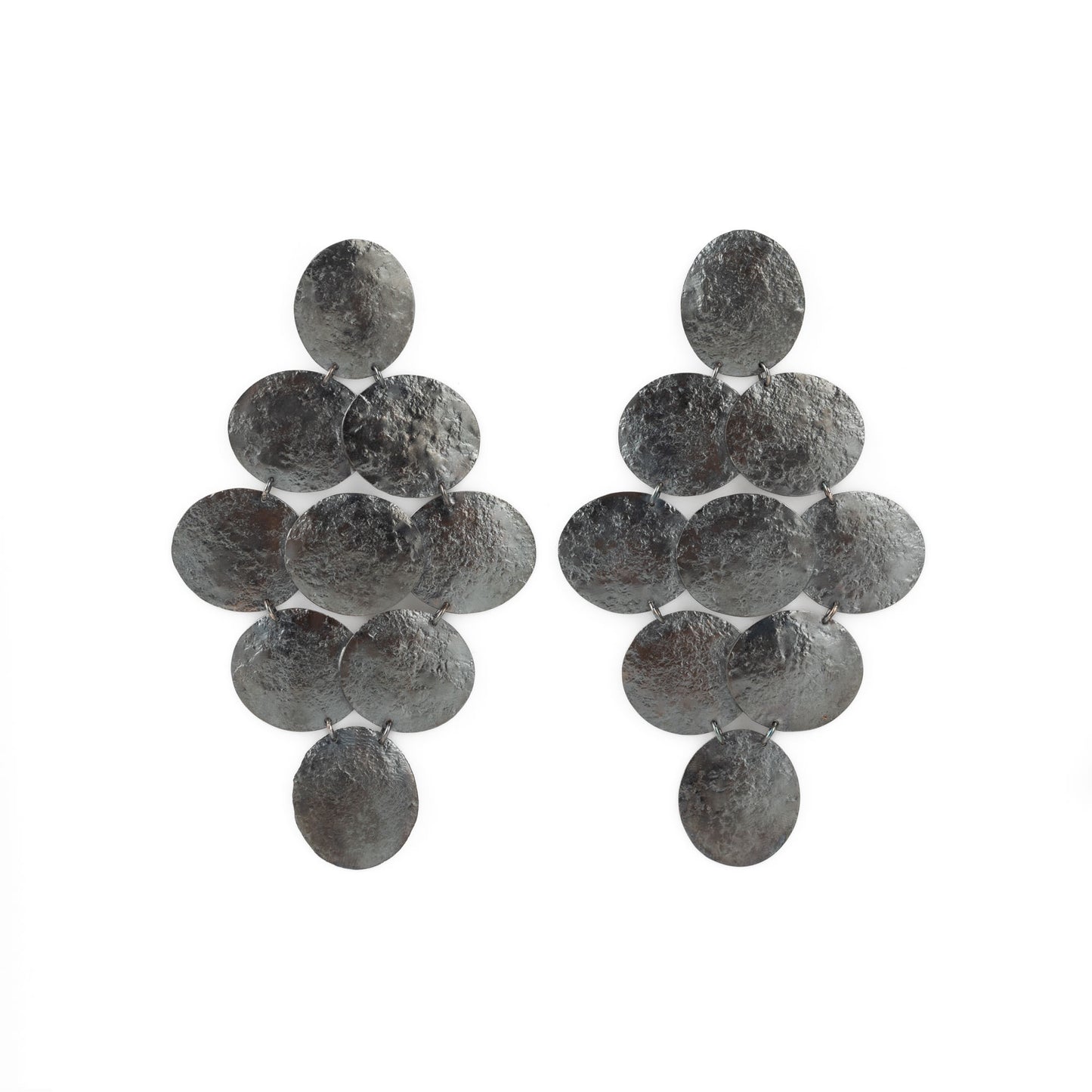 ANNE MORGAN - Cerigyn Pebble Large 9 Drop Earrings