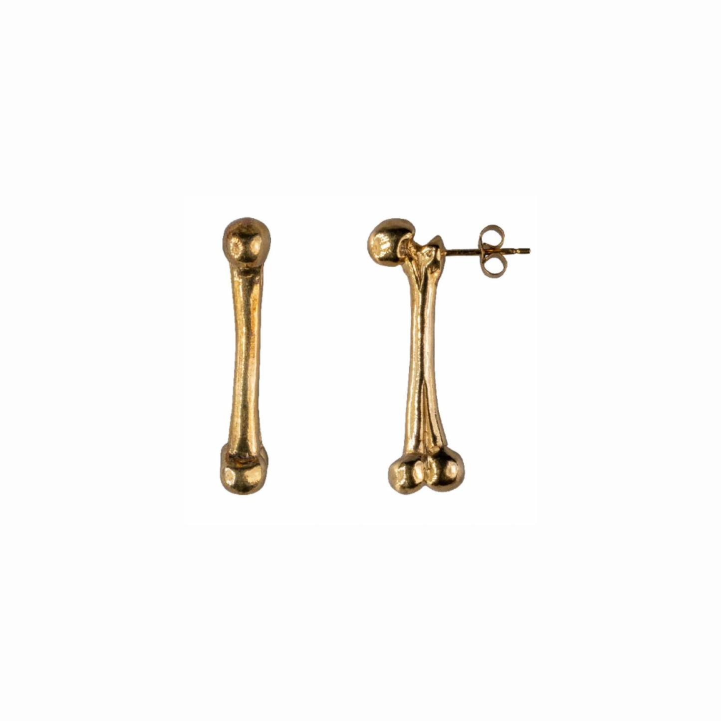 DUXFORD STUDIOS - Gold Vermeil Bone Stud Earrings