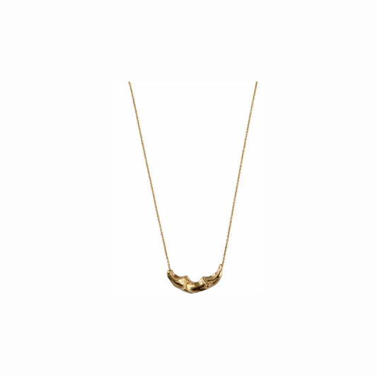 DUXFORD STUDIOS - Nunc 18ct Gold Vermeil Sculptural Necklace