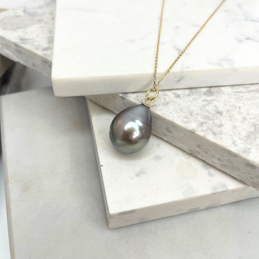 ANNE MORGAN - Semi-Baroque Tahitian Pearl Pendant