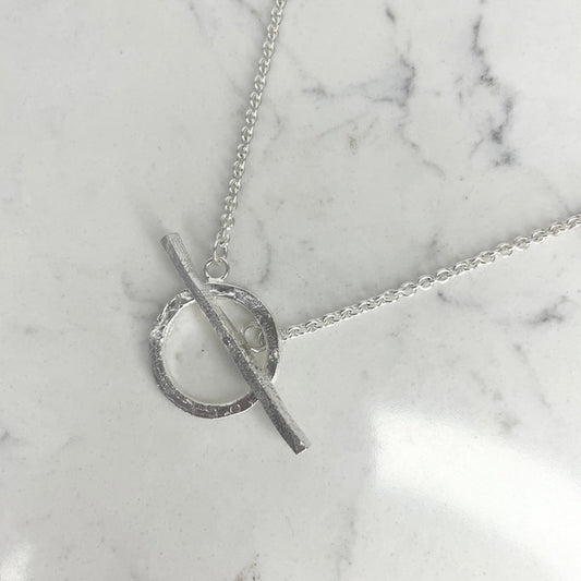 ANNE MORGAN - Sterling Silver T Bar necklace (NO PENDANT)