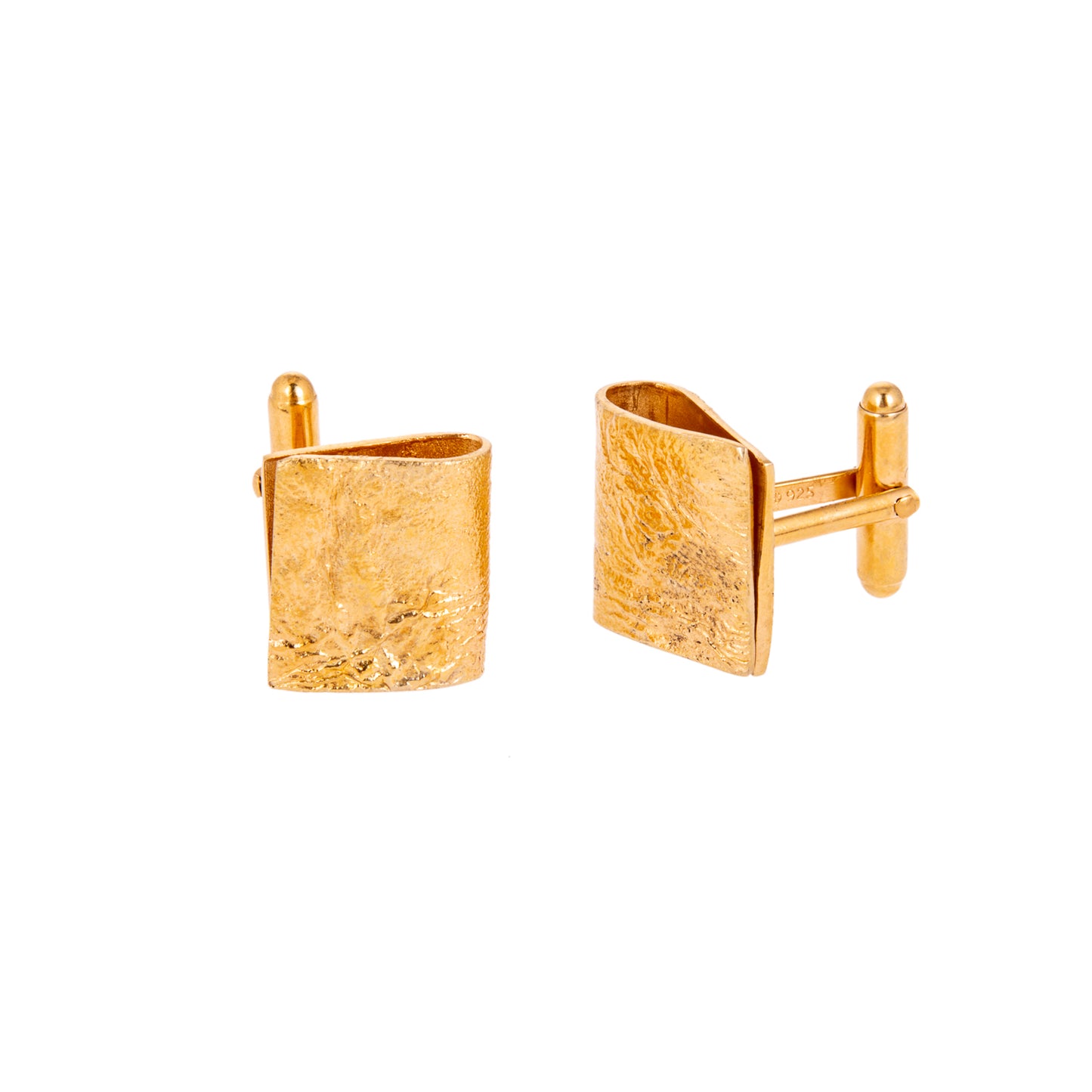 ANNE MORGAN - Fold Cufflinks Gold Plated/Rose Gold Plated