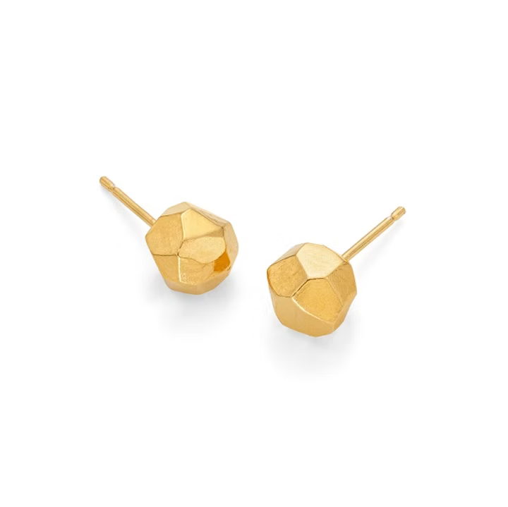 ELIN HORGAN - Meterorite Studs Earrings, Gold