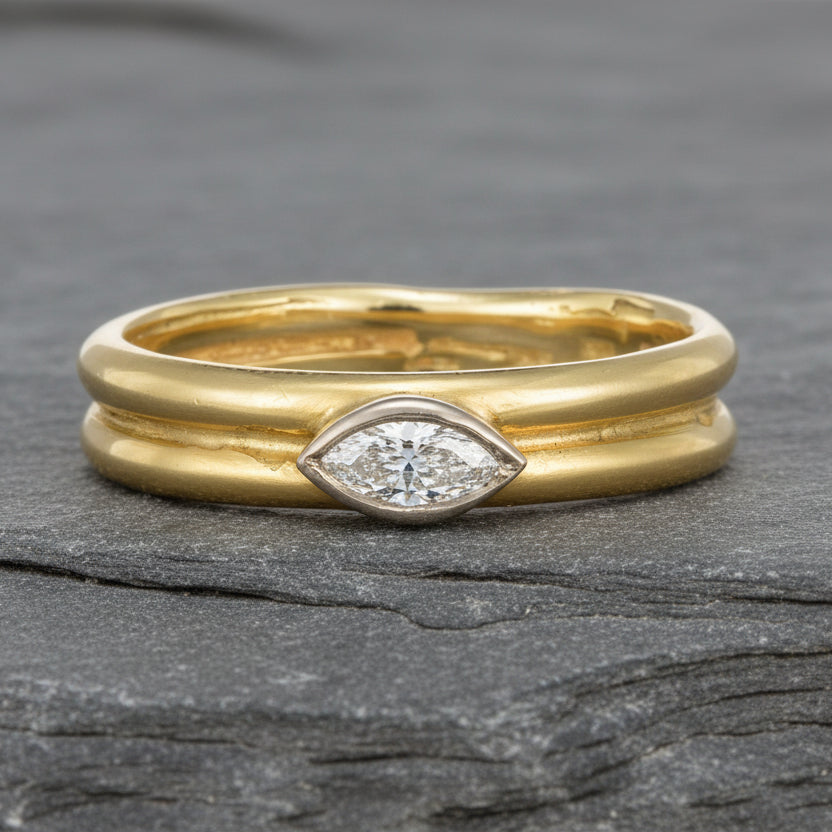 ANNE MORGAN - Marquise Diamond Ring