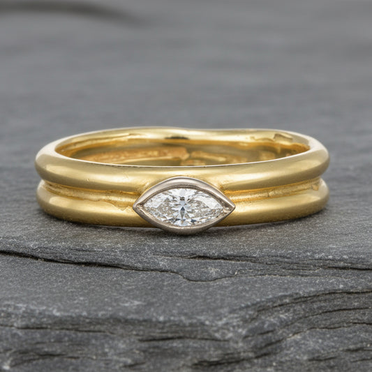 ANNE MORGAN - Marquise Diamond Ring