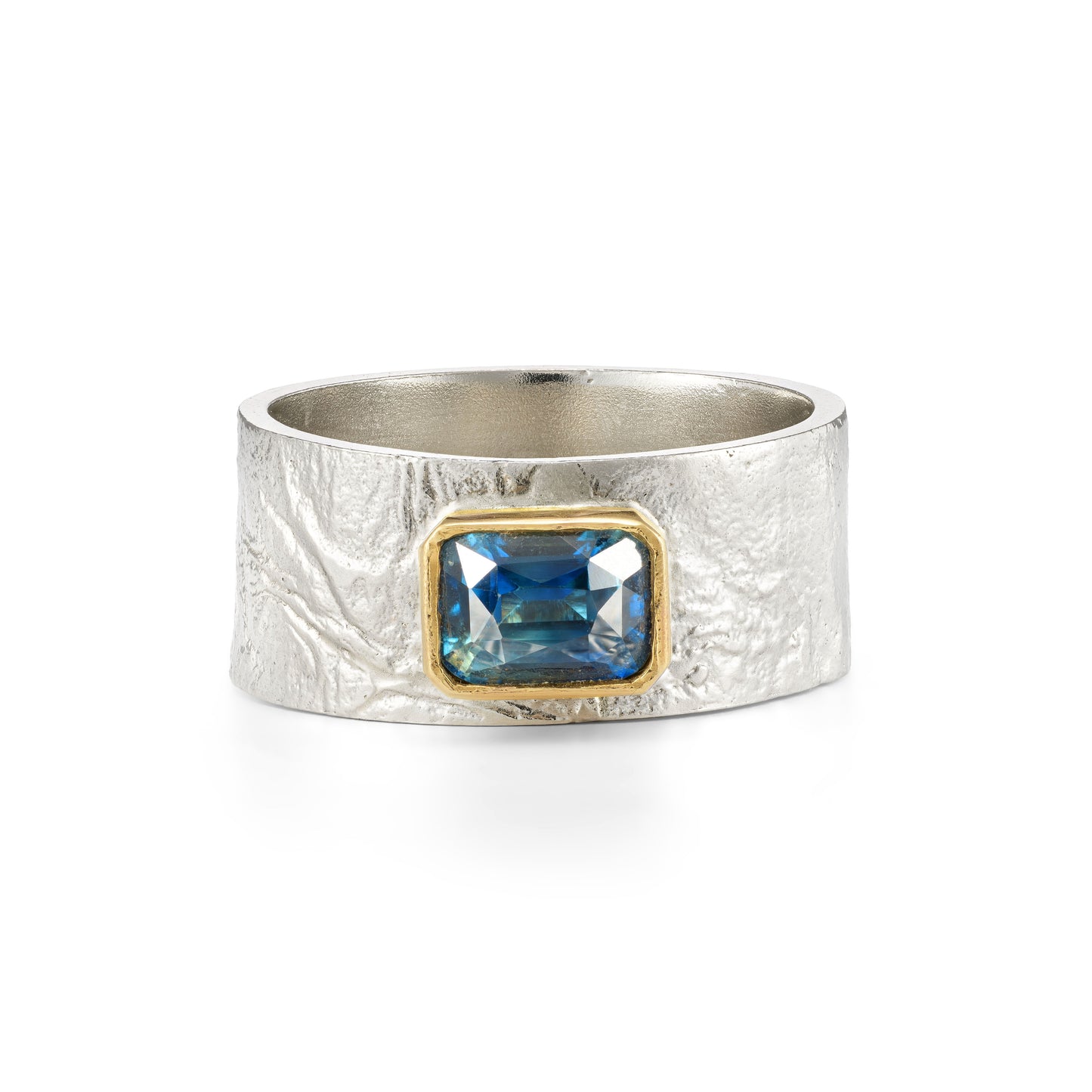 ANNE MORGAN - Rebecca Ring with Teal Sapphire