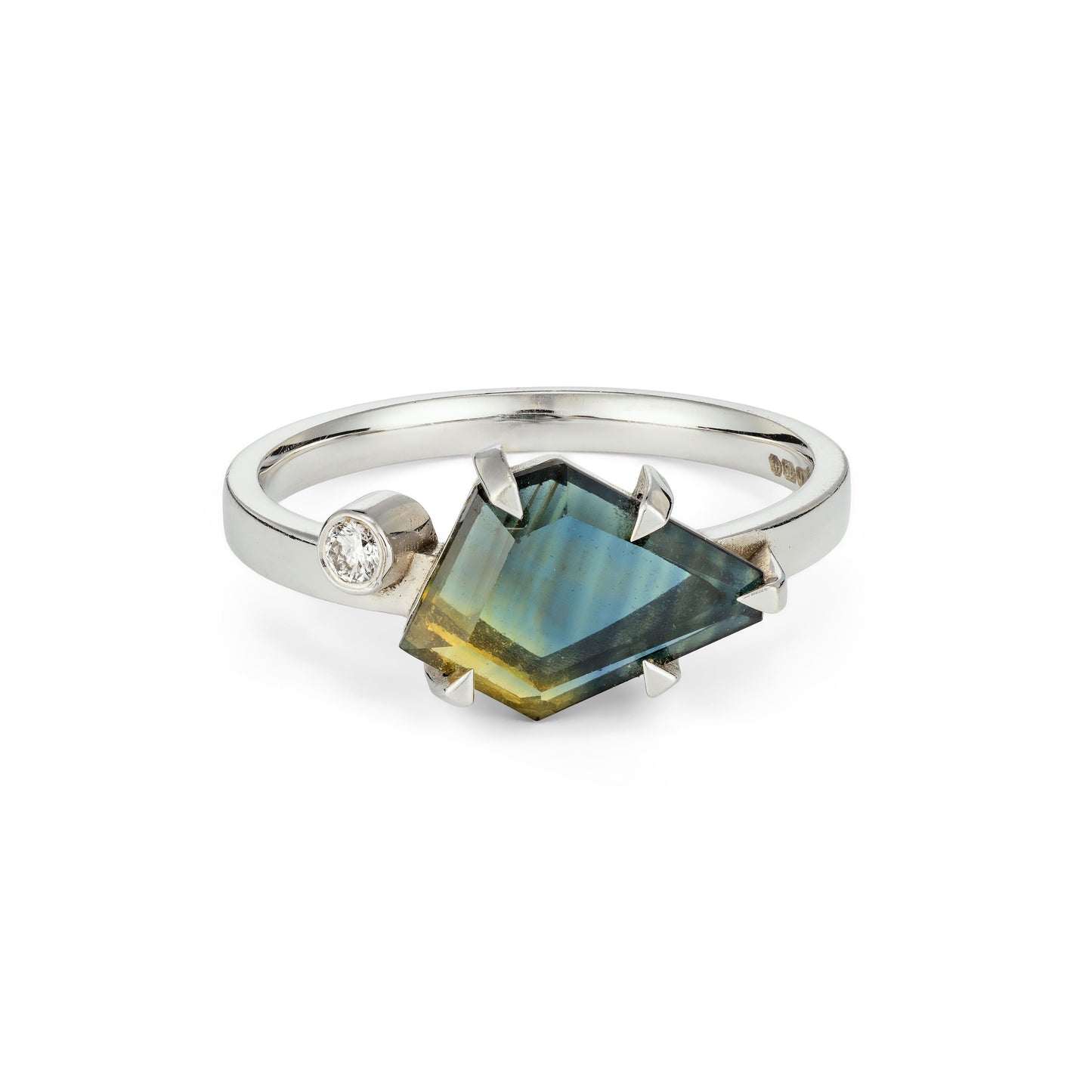 ANNE MORGAN - Freeform Sapphire and Diamond Ring