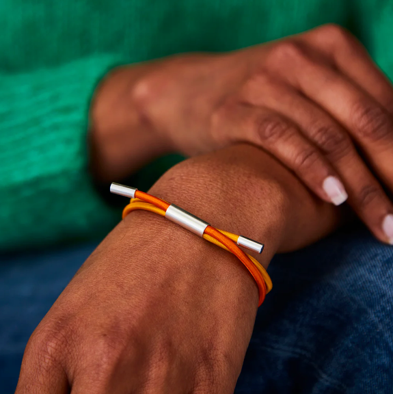 GILLY LANGTON - Pully Bracelet In Mustard/Orange