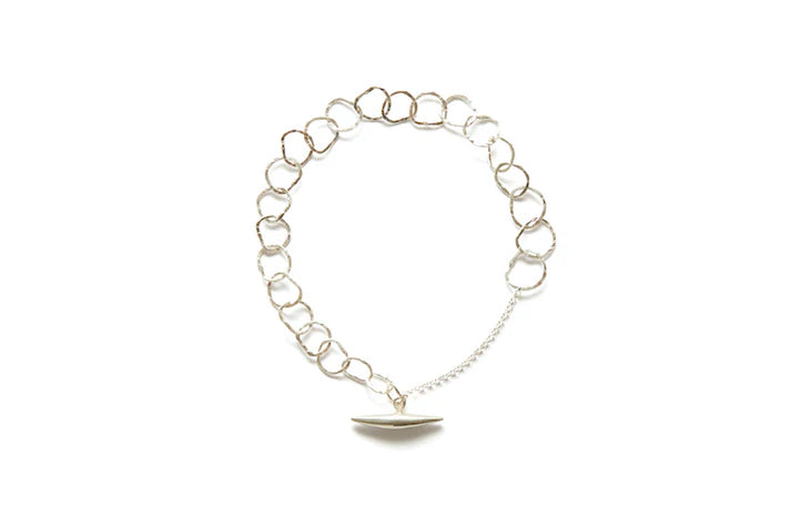 BEA JARENO - Afiok Bracelet Recycled Sterling Silver with Small Quill Clasp