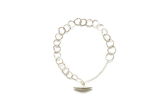 BEA JARENO - Afiok Bracelet Recycled Sterling Silver with Small Quill Clasp