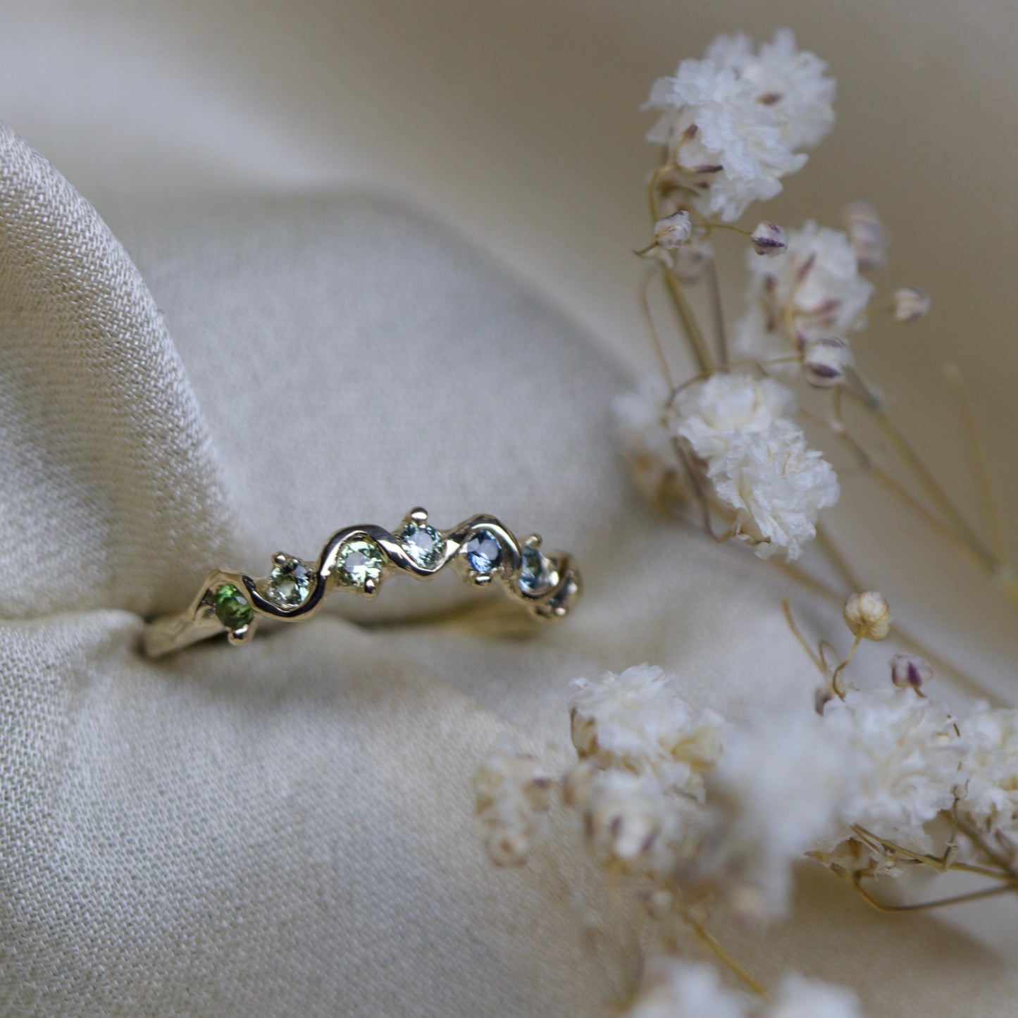 CHARLOTTE ROWENNA - Fae Curved Half Eternity Ring