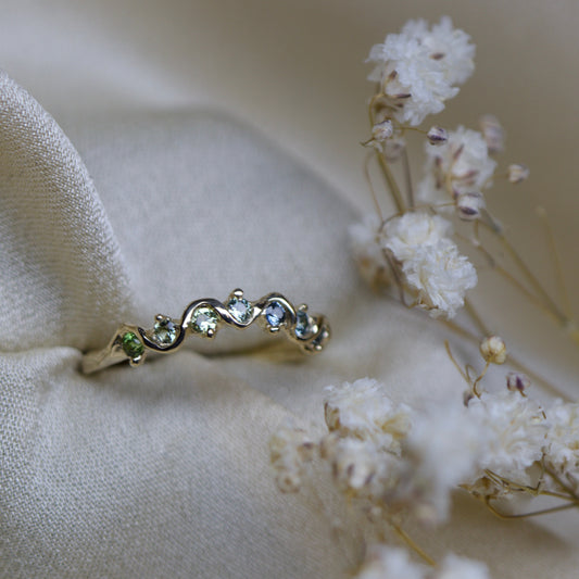 CHARLOTTE ROWENNA - Fae Curved Half Eternity Ring