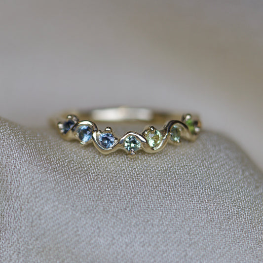 CHARLOTTE ROWENNA - Fae Curved Half Eternity Ring