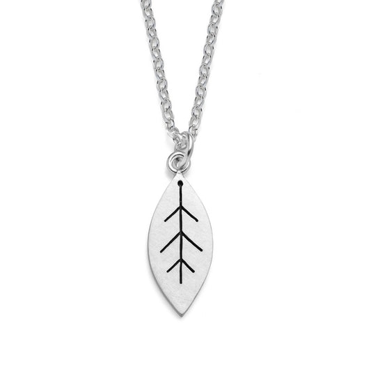 DIANA GREENWOOD - Silver leaf pendant