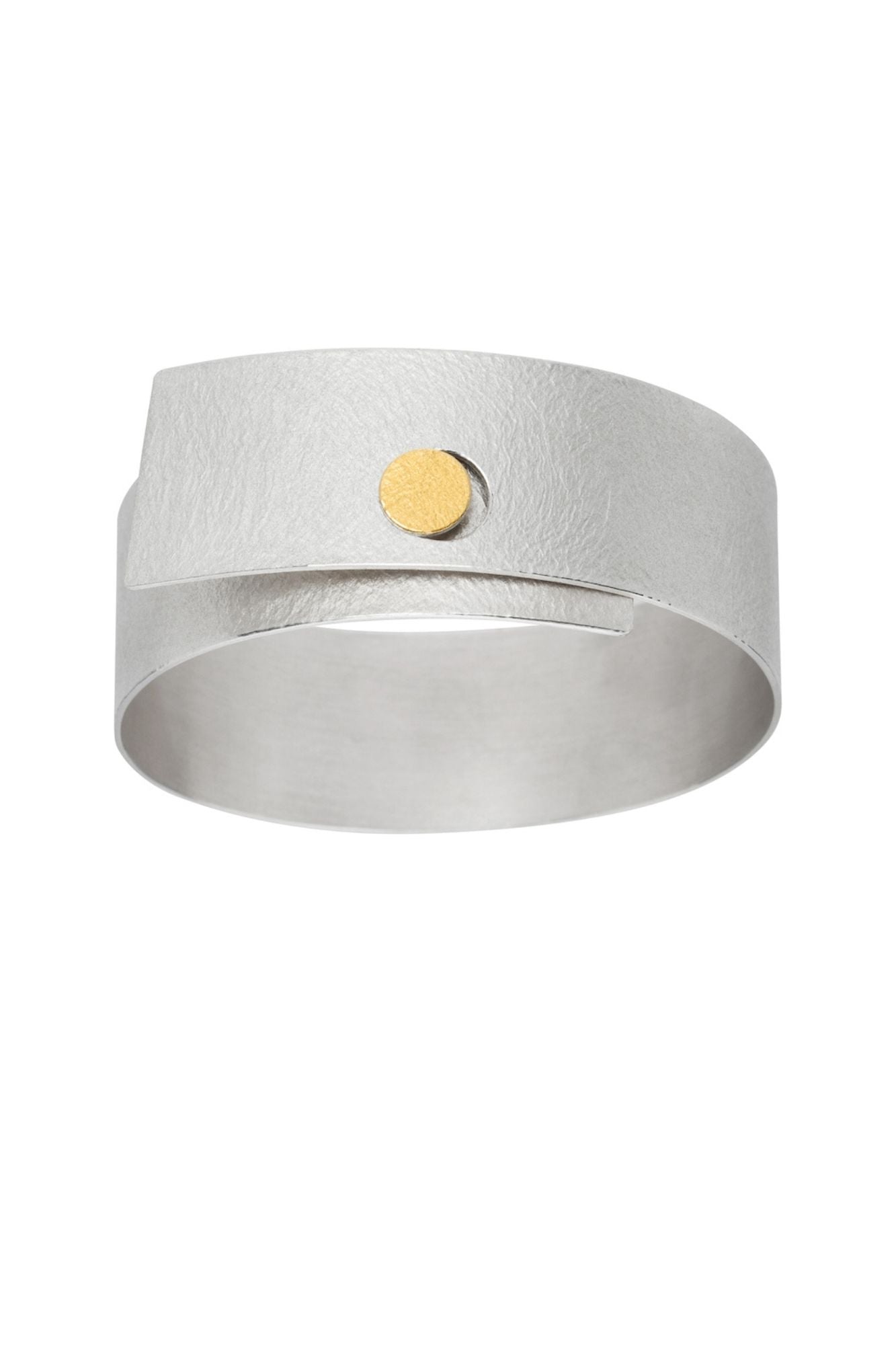 MANU SCHMUCK - Sterling Silver and 22ct Yellow Gold Bangle