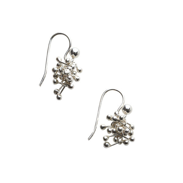 YEN Joy Cluster Sterling Silver Hook Earrings