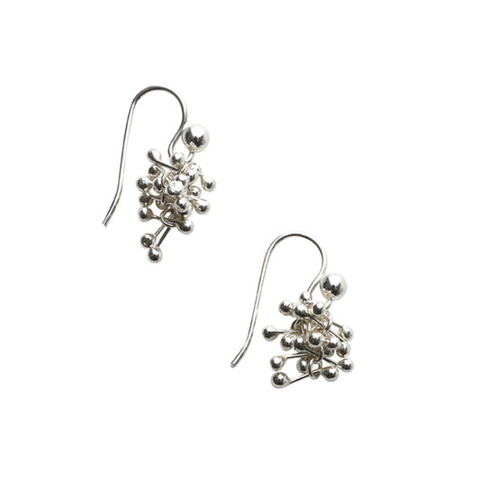 YEN - Joy Cluster silver Hook Earrings