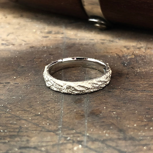 Woodengold - Sterling Silver White Mountain Ring 3.5mm