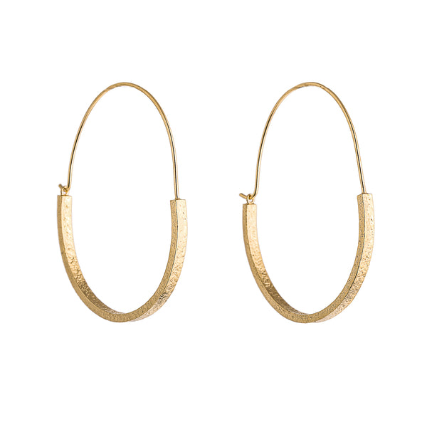 LUCY THOMPSON JEWELLERY -  Basket Hoops Gold Plated
