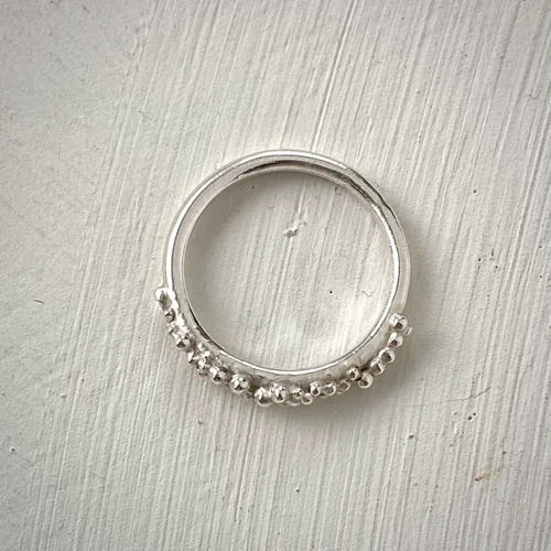 BEA JARENO -  Plethora Ring Granulation Details Recylced Sterling Silver
