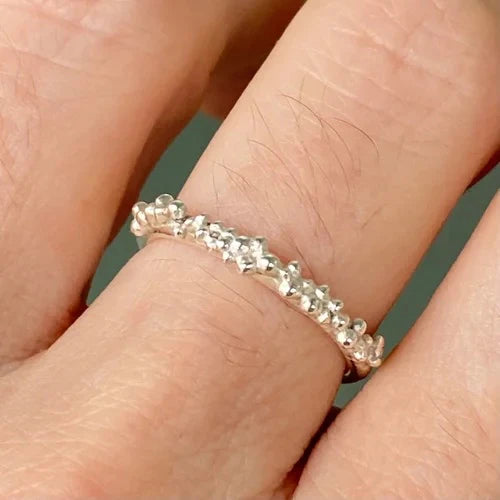 BEA JARENO -  Plethora Ring Granulation Details Recylced Sterling Silver