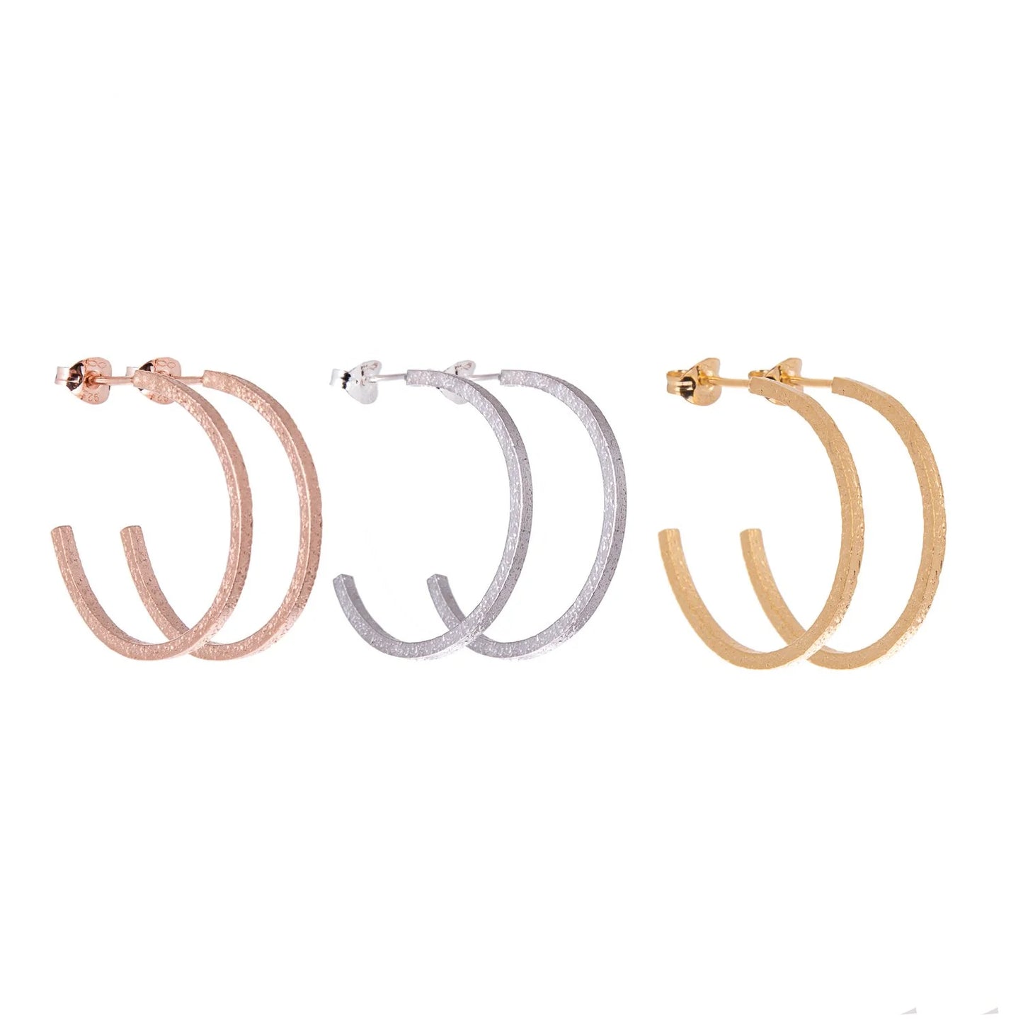 LUCY THOMPSON - BAR Thin Hoops, small
