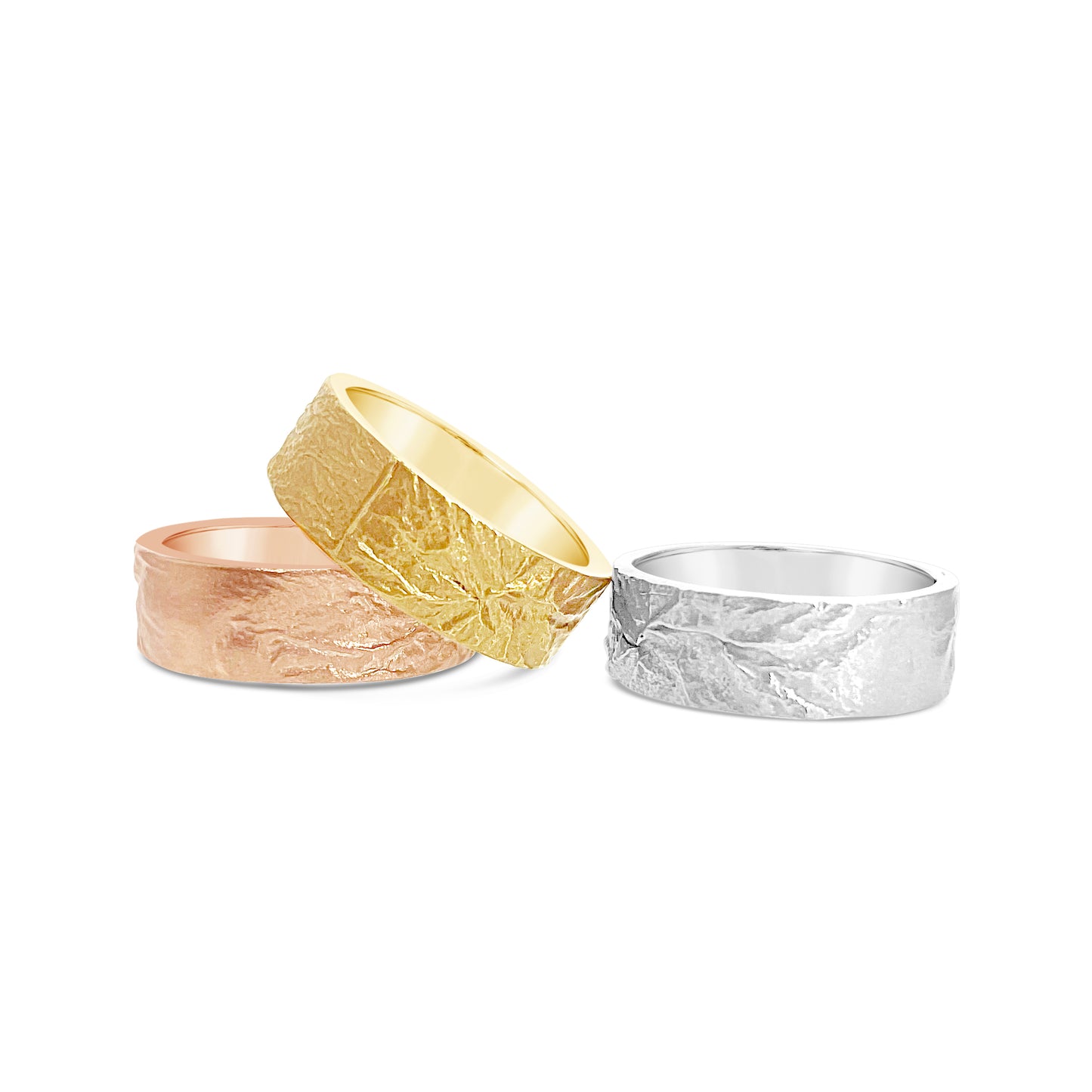 ANNE MORGAN Rebecca 9ct Rose Gold Reticulated Ring