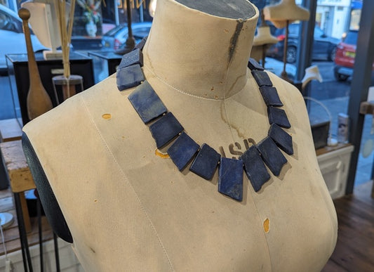 ANNE MORGAN - Blue Quartz necklace