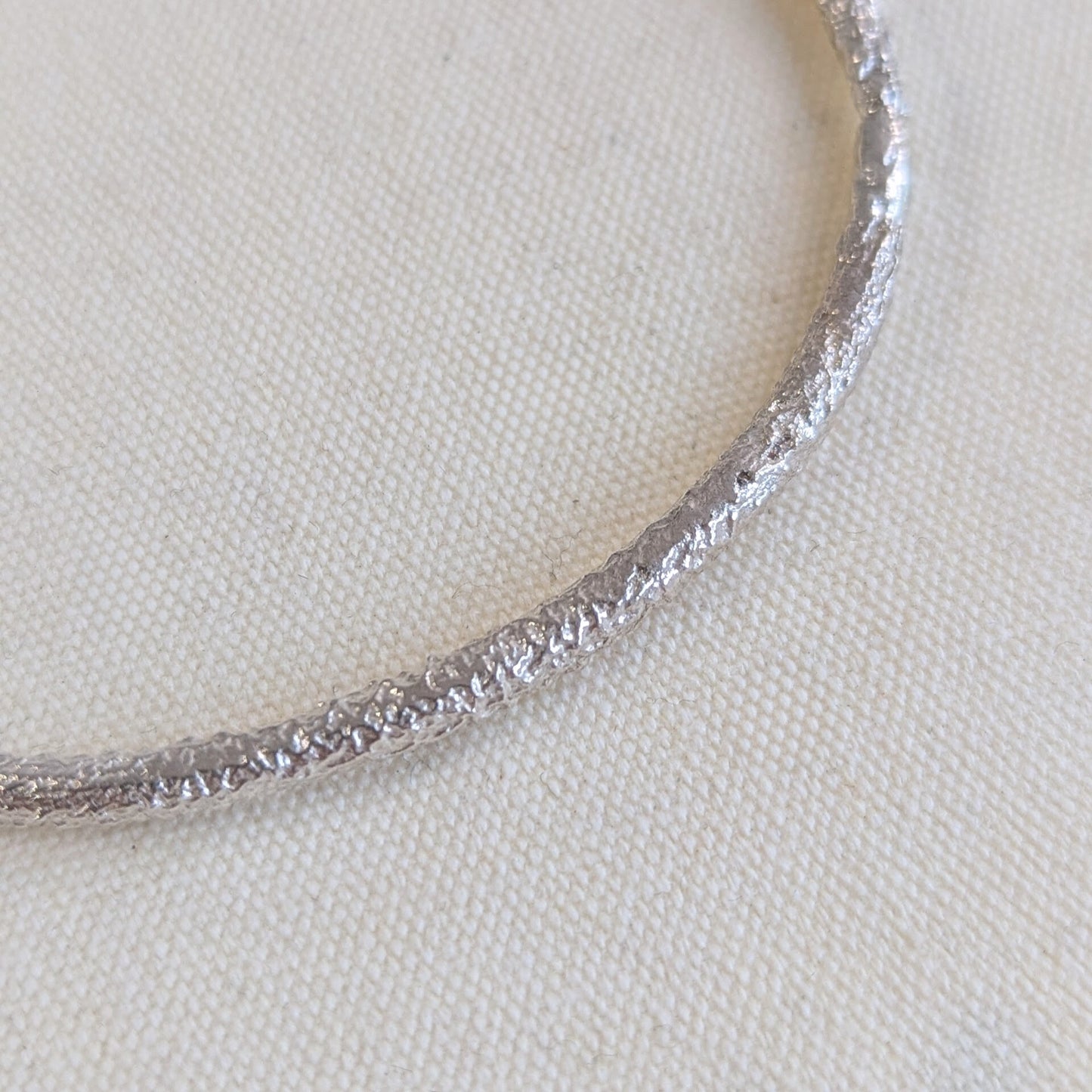 ANNE MORGAN - Moonlink sterling silver bangle
