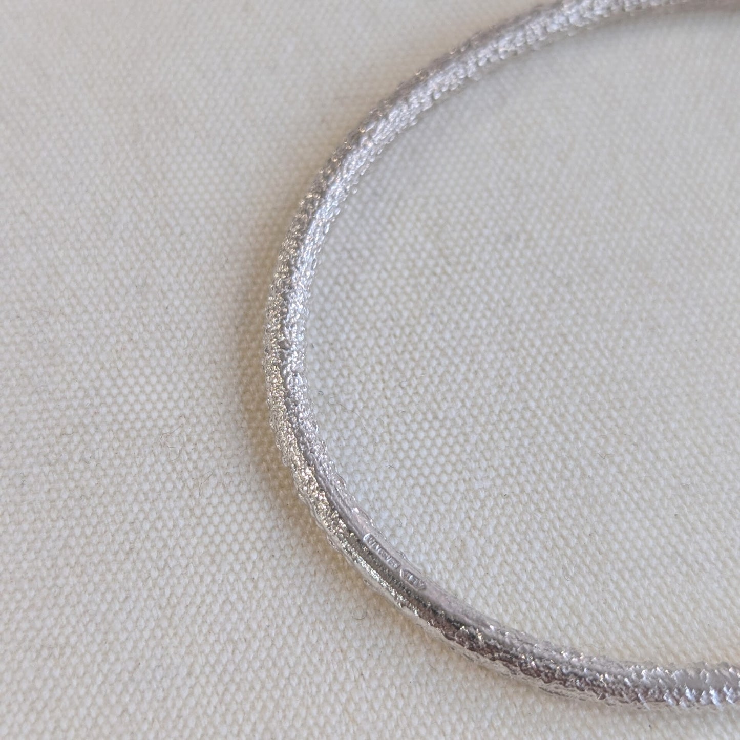 ANNE MORGAN - Moonlink sterling silver bangle