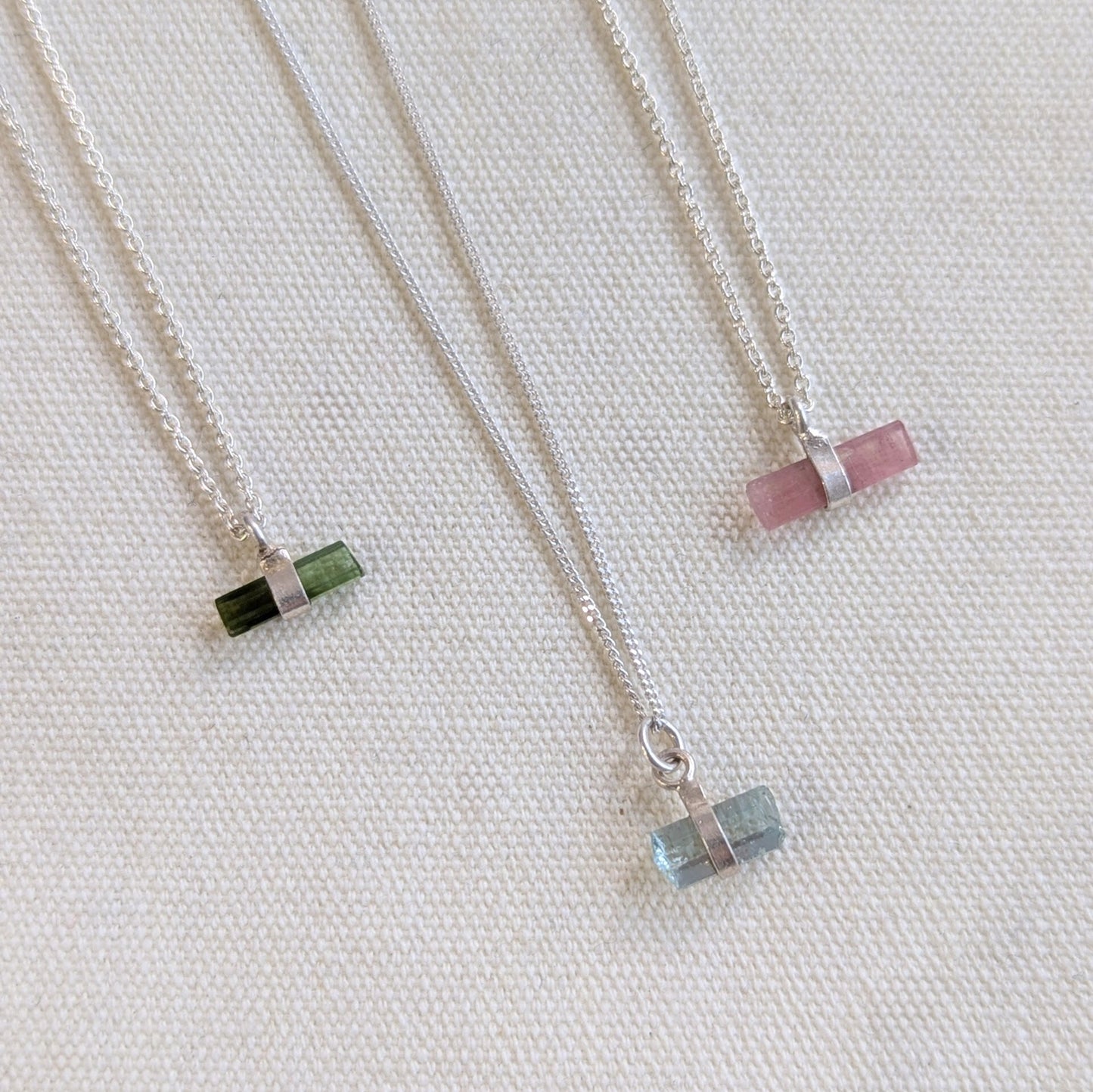 ANNE MORGAN - Tiny tourmaline charm necklace