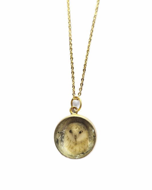 RACHEL LARKINS - Little owl pendant