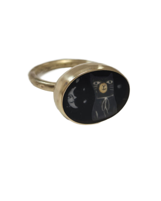RACHEL LARKINS -  Black Cat Ring