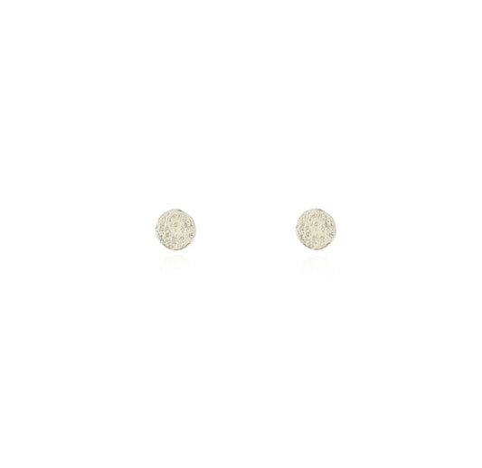 MOMOCREATURA - Mini moon disc studs sterling silver 