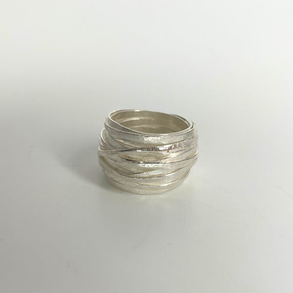 SHIMARA CARLOW - 1mm Silver Wrap Ring