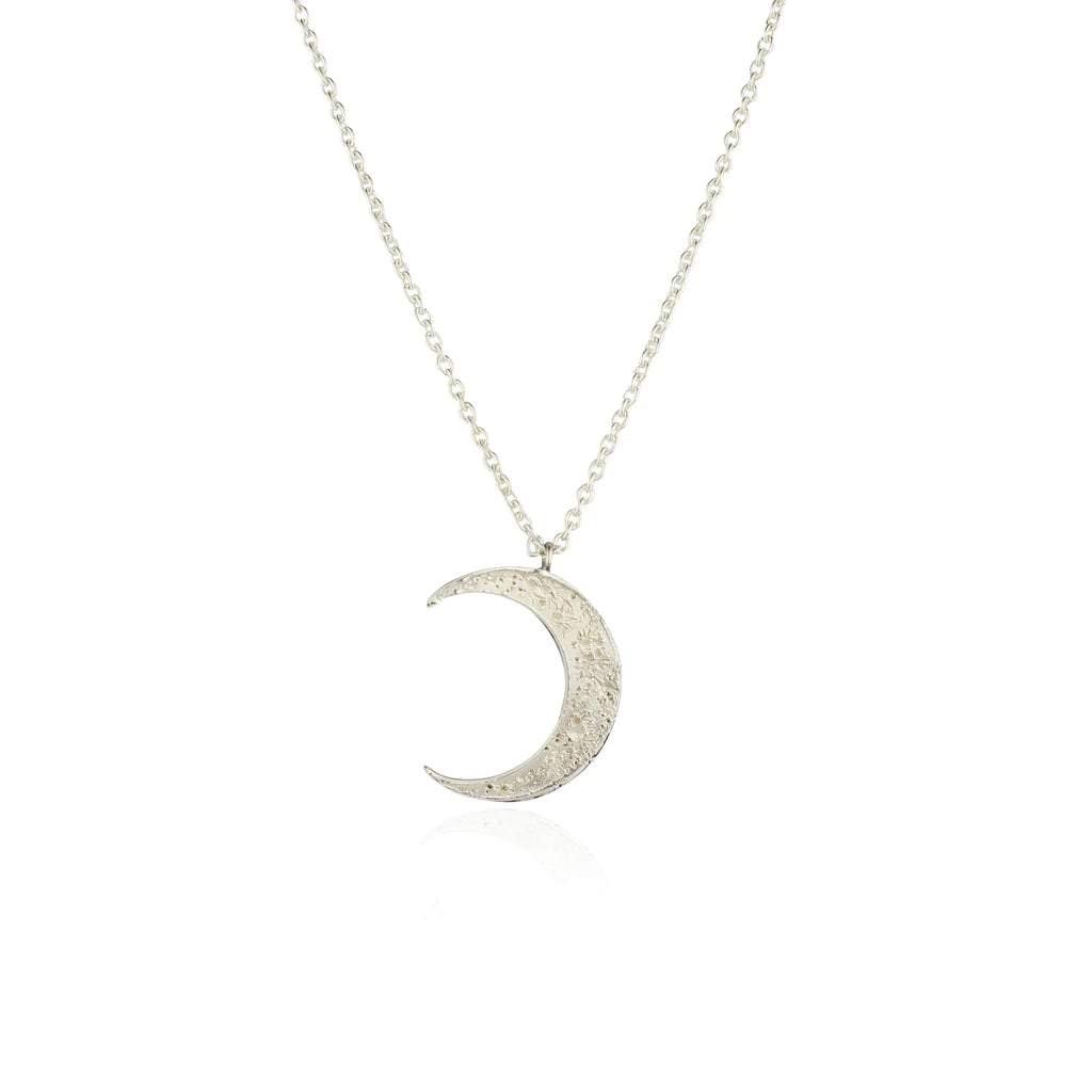 MOMOCREATURA - Crescent moon necklace silver 