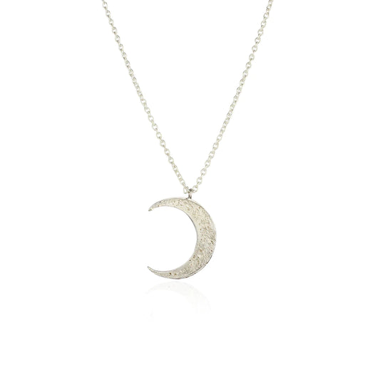 MOMOCREATURA - Crescent Moon Necklace Silver 