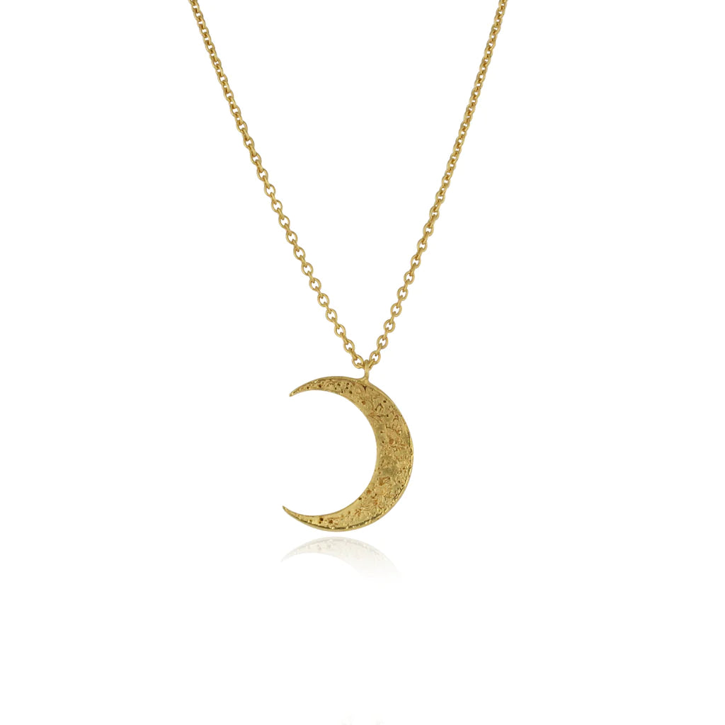MOMOCREATURA - Crescent Moon Necklace Gold Vermeil 