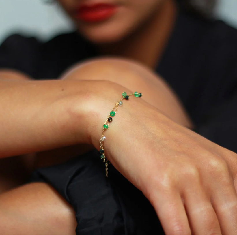 SWEET PEA Fine Jewellery - Pogo Punk Emerald Bracelet