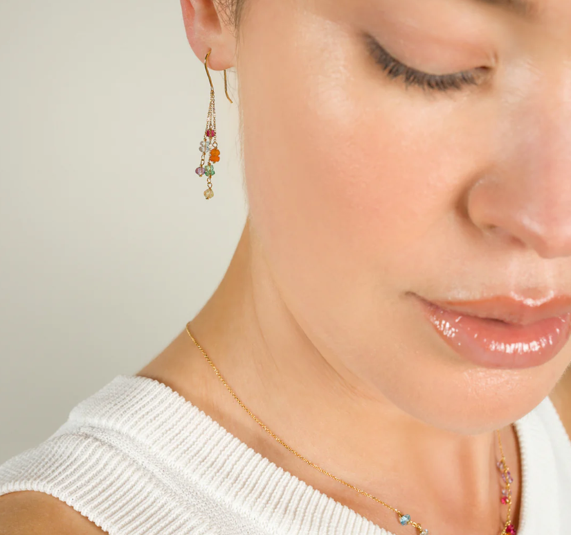 SWEET PEA Fine Jewellery- Love is Love Chain Hook Earrings