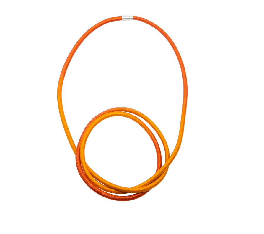 GILLY LANGTON   Loop necklace Mustard/ Orange