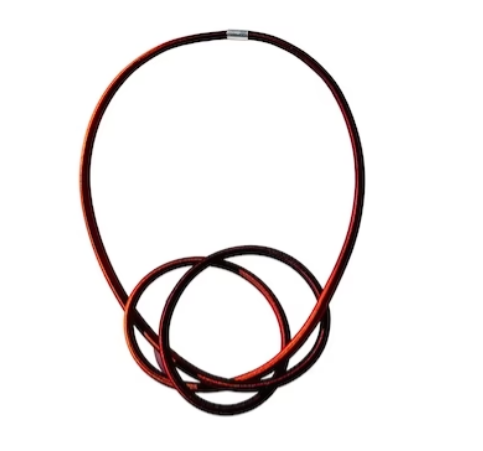 GILLY LANGTON - Super string necklace- Rust/cocoa