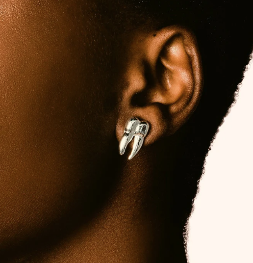 DUXFORD STUDIOS - Sterling Silver Tooth Stud Earrings