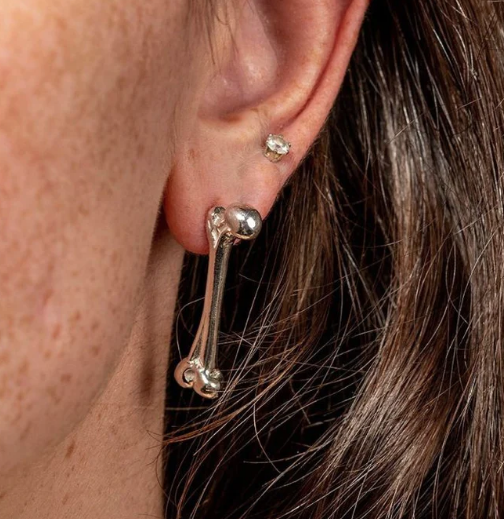 DUXFORD STUDIOS - Sterling Silver Bone Earrings